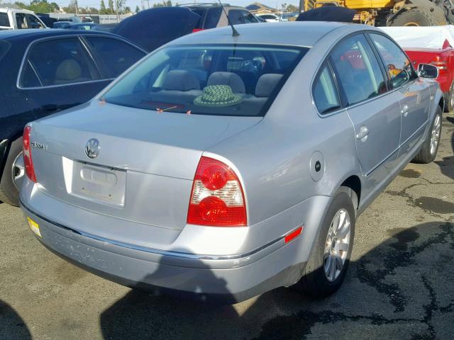 WVWPD63BX3P240770 - 2003 VOLKSWAGEN PASSAT GLS SILVER photo 4