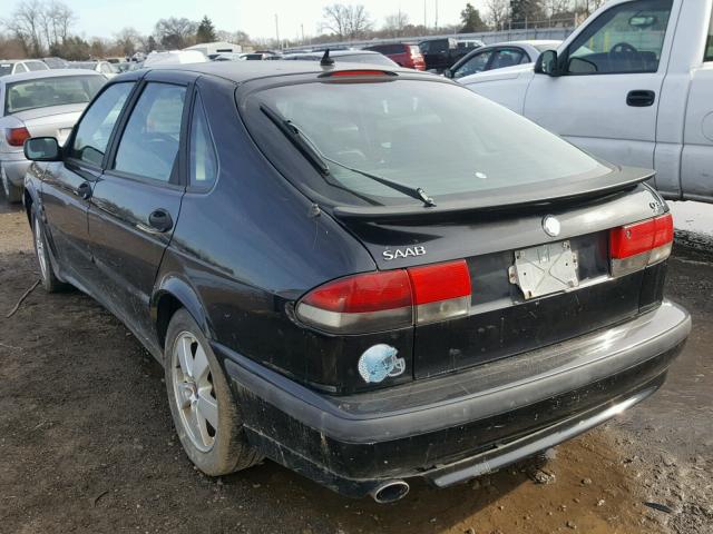 YS3DF58K622028937 - 2002 SAAB 9-3 SE BLACK photo 3