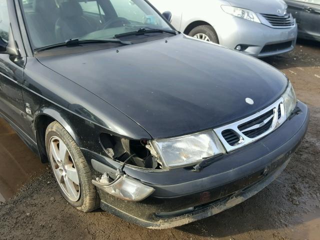 YS3DF58K622028937 - 2002 SAAB 9-3 SE BLACK photo 9