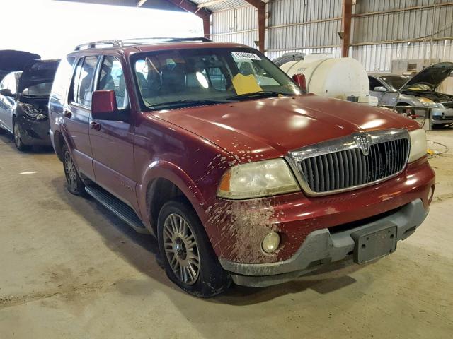 5LMEU68H44ZJ13421 - 2004 LINCOLN AVIATOR 栗色 照片 1