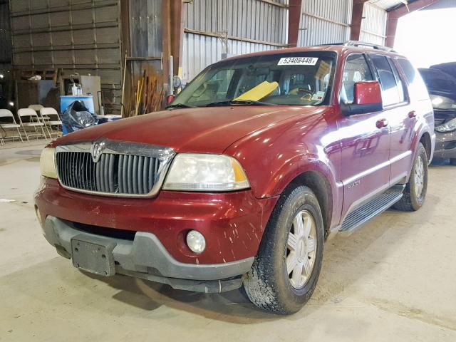 5LMEU68H44ZJ13421 - 2004 LINCOLN AVIATOR 栗色 照片 2