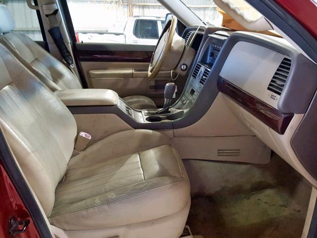 5LMEU68H44ZJ13421 - 2004 LINCOLN AVIATOR 栗色 照片 5