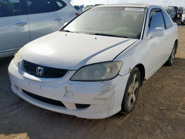 1HGEM22944L008237 - 2004 HONDA CIVIC EX WHITE photo 2