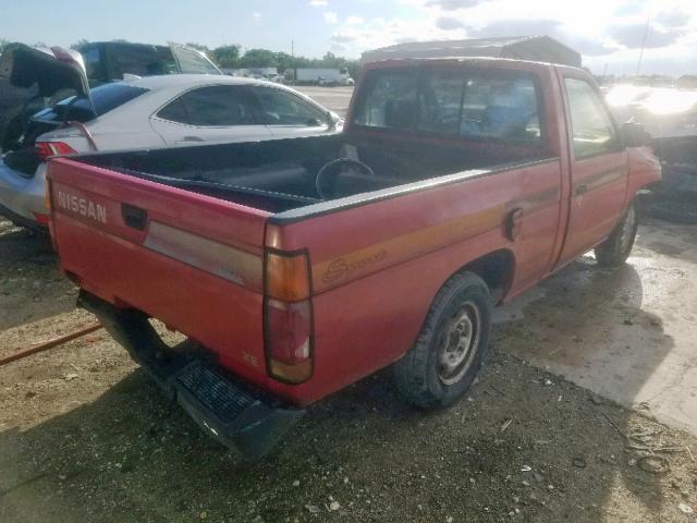 1N6SD11S9SC435116 - 1995 NISSAN TRUCK E/XE RED photo 4