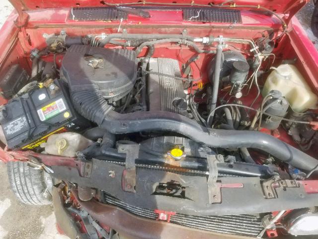 1N6SD11S9SC435116 - 1995 NISSAN TRUCK E/XE RED photo 7