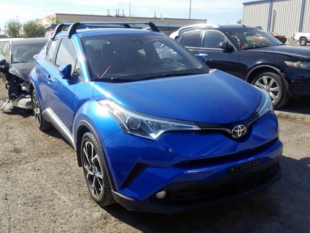 JTNKHMBX0J1005273 - 2018 TOYOTA C-HR XLE BLUE photo 1