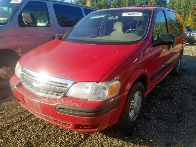 1GNDX03E51D167170 - 2001 CHEVROLET VENTURE RED photo 2