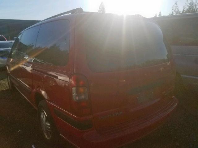 1GNDX03E51D167170 - 2001 CHEVROLET VENTURE RED photo 3