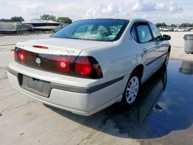 2G1WF52E849364797 - 2004 CHEVROLET IMPALA WHITE photo 4