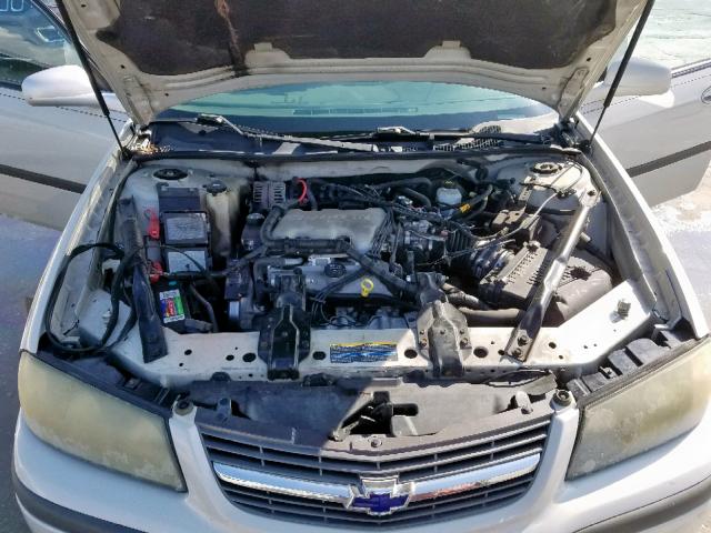 2G1WF52E849364797 - 2004 CHEVROLET IMPALA WHITE photo 7