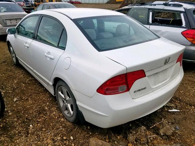 2HGFA15807H025175 - 2007 HONDA CIVIC EX WHITE photo 3