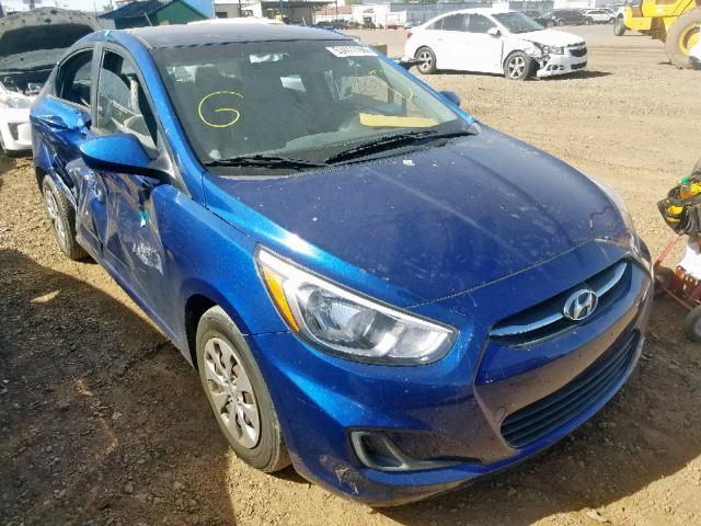 KMHCT4AE4GU968011 - 2016 HYUNDAI ACCENT SE BLUE photo 1