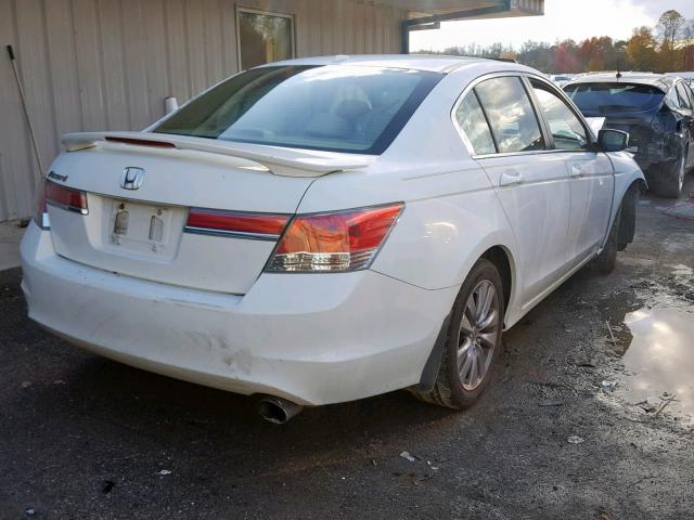 1HGCP2F80BA007515 - 2011 HONDA ACCORD EXL WHITE photo 4