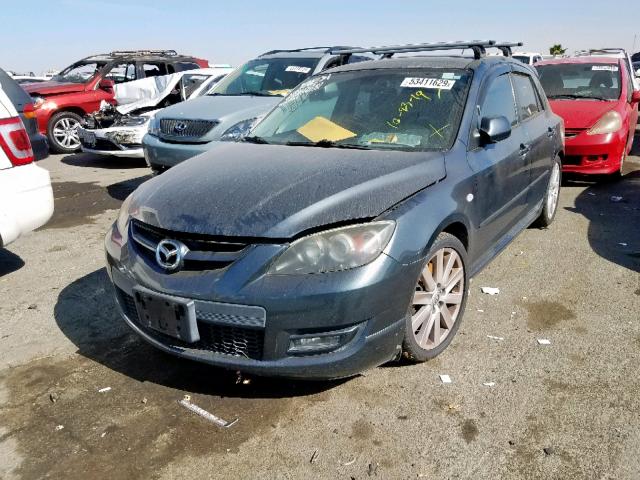 JM1BK34M291238067 - 2009 MAZDA SPEED 3 GRAY photo 2