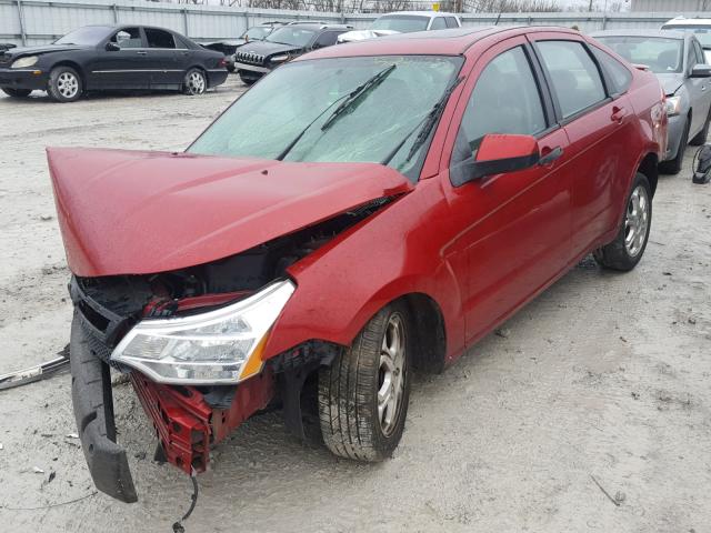 1FAHP36NX9W118141 - 2009 FORD FOCUS SES RED photo 2