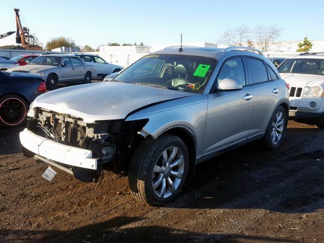 JNRAS08W84X217865 - 2004 INFINITI FX35 SILVER photo 2