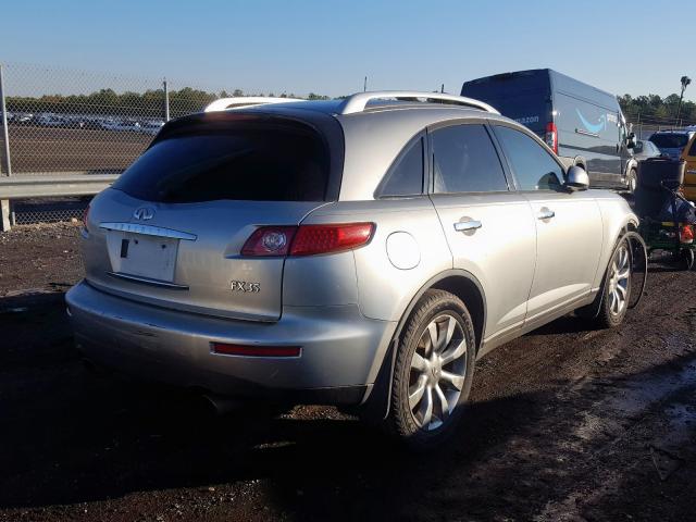 JNRAS08W84X217865 - 2004 INFINITI FX35 SILVER photo 4