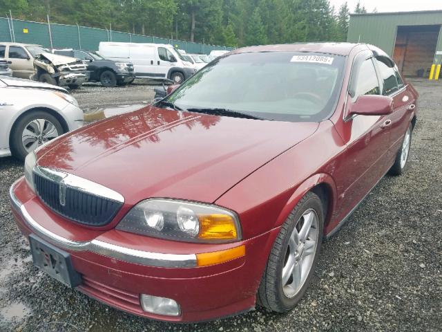 1LNHM87A7YY757393 - 2000 LINCOLN LS 勃艮第红 照片 2