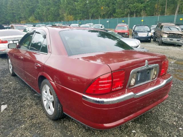 1LNHM87A7YY757393 - 2000 LINCOLN LS 勃艮第红 照片 3