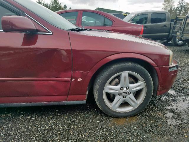 1LNHM87A7YY757393 - 2000 LINCOLN LS 勃艮第红 照片 9