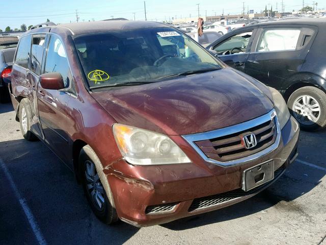 5FNRL3H44AB031164 - 2010 HONDA ODYSSEY EX BURGUNDY photo 1