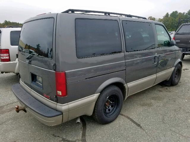 1GKEL19XX2B501301 - 2002 GMC SAFARI XT GRAY photo 4