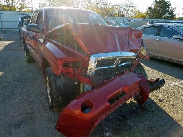 1D7HE48K57S123234 - 2007 DODGE DAKOTA QUA RED photo 1