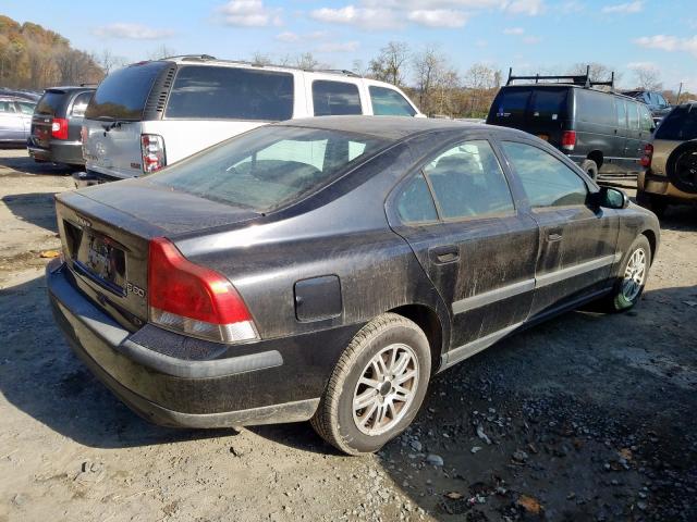 YV1RS61T032268563 - 2003 VOLVO S60 BLACK photo 4