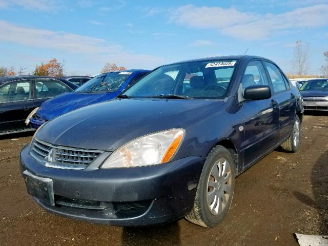 JA3AJ26E46U070729 - 2006 MITSUBISHI LANCER ES GRAY photo 2