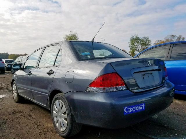 JA3AJ26E46U070729 - 2006 MITSUBISHI LANCER ES GRAY photo 3