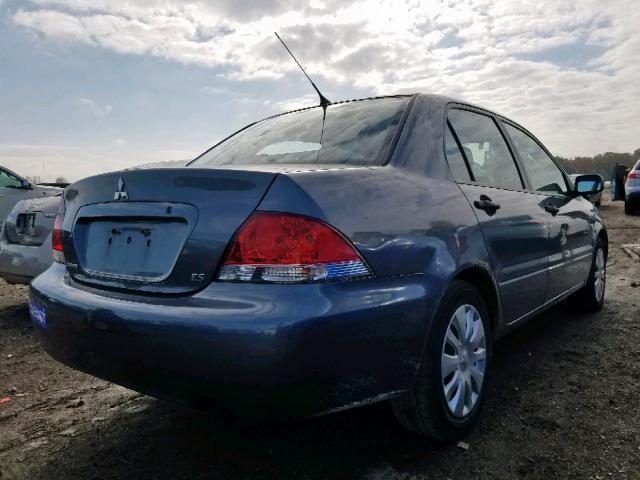 JA3AJ26E46U070729 - 2006 MITSUBISHI LANCER ES GRAY photo 4