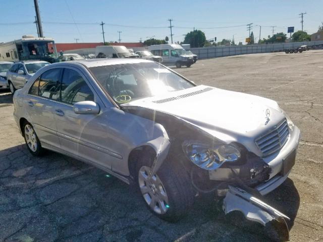 WDBRF61J25A658905 - 2005 MERCEDES-BENZ C 240 SILVER photo 1