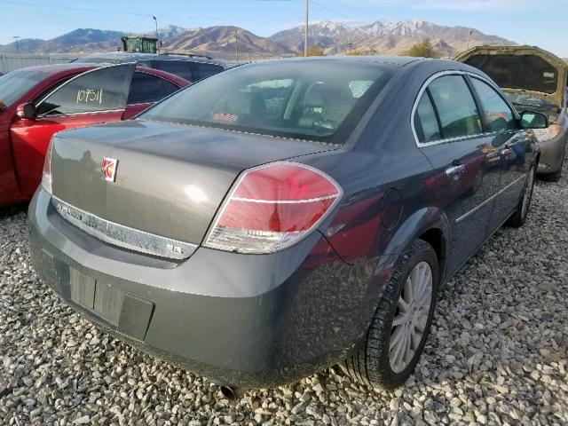 1G8ZV57707F126756 - 2007 SATURN AURA XR GRAY photo 4