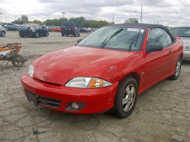 4G1JF32T6YB904065 - 2000 CHEVROLET CAVALIER Z RED photo 2