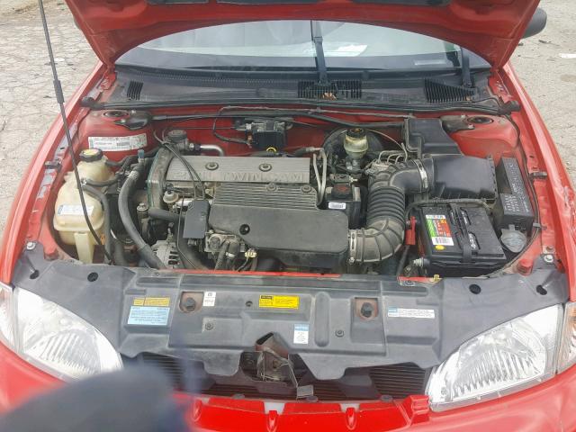 4G1JF32T6YB904065 - 2000 CHEVROLET CAVALIER Z RED photo 7