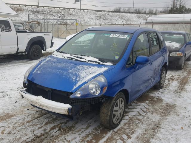 JHMGD38448S065380 - 2008 HONDA FIT BLUE photo 2