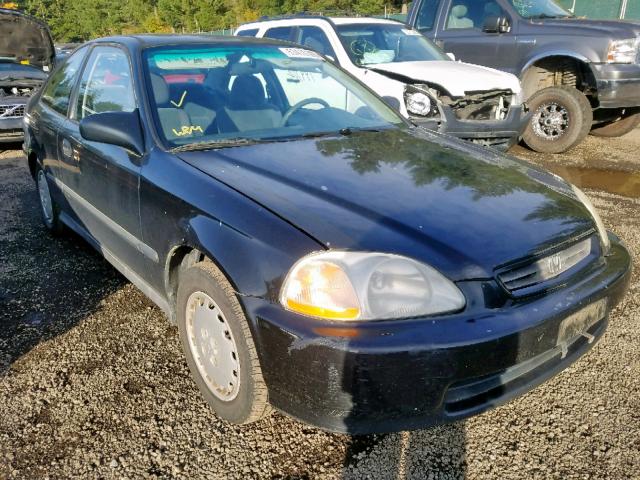 1HGEJ6221VL020351 - 1997 HONDA CIVIC DX BLACK photo 1