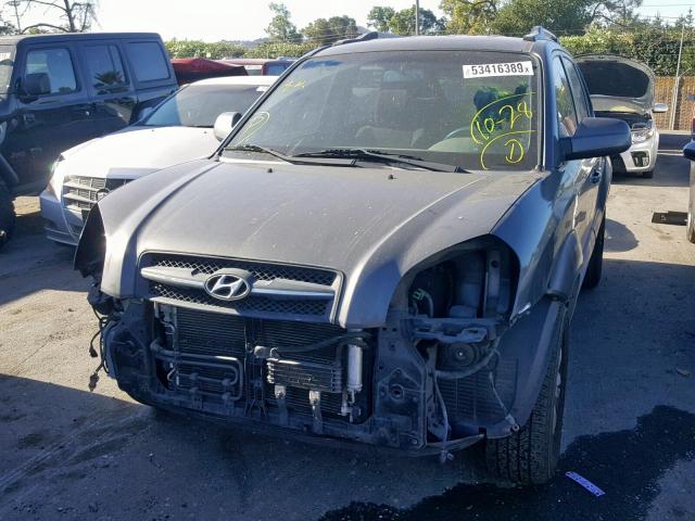 KM8JN12D77U522022 - 2007 HYUNDAI TUCSON SE GRAY photo 2