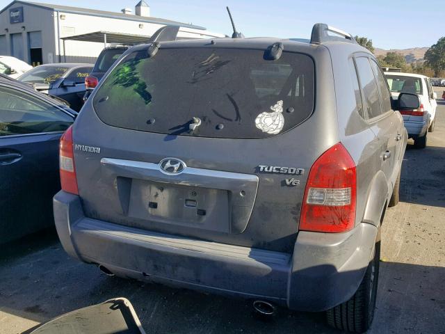 KM8JN12D77U522022 - 2007 HYUNDAI TUCSON SE GRAY photo 4