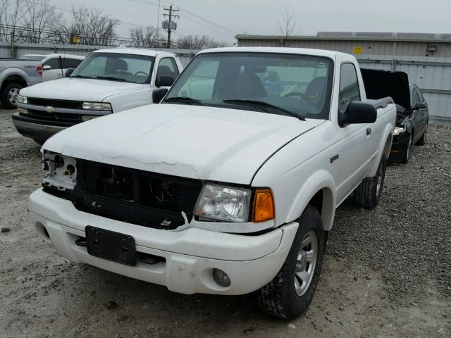 1FTYR10U21PA91573 - 2001 FORD RANGER WHITE photo 2