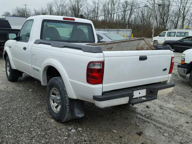 1FTYR10U21PA91573 - 2001 FORD RANGER WHITE photo 3