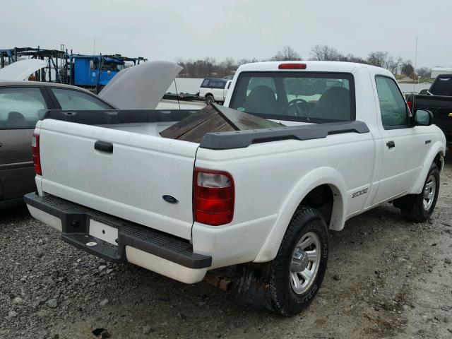 1FTYR10U21PA91573 - 2001 FORD RANGER WHITE photo 4