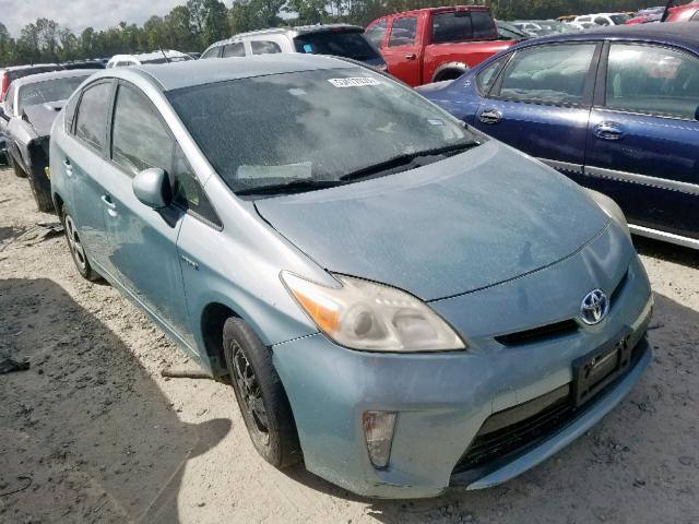 JTDKN3DU2C5499416 - 2012 TOYOTA PRIUS BLUE photo 1