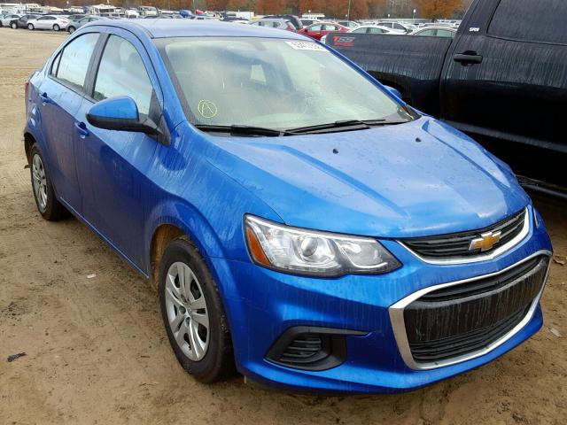 1G1JB5SH1H4168192 - 2017 CHEVROLET SONIC LS BLUE photo 1