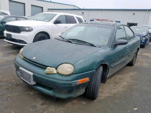 1B3ES47C0XD113006 - 1999 DODGE NEON HIGHL GREEN photo 2