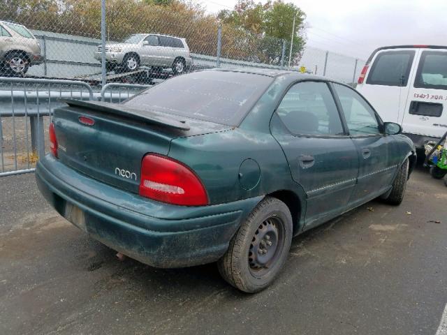 1B3ES47C0XD113006 - 1999 DODGE NEON HIGHL GREEN photo 4