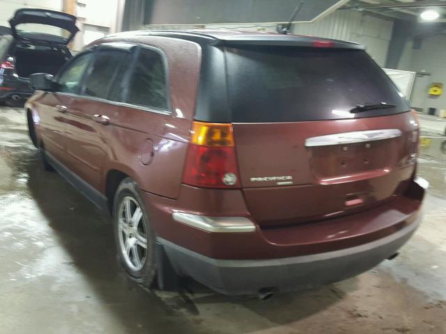 2A8GF68X47R334221 - 2007 CHRYSLER PACIFICA T BURGUNDY photo 3