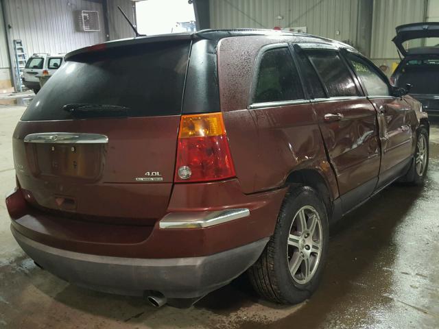 2A8GF68X47R334221 - 2007 CHRYSLER PACIFICA T BURGUNDY photo 4