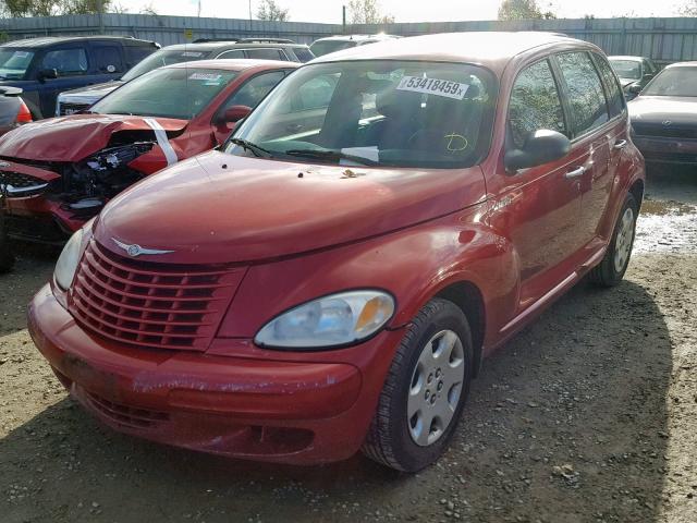 3C4FY48B84T269579 - 2004 CHRYSLER PT CRUISER RED photo 2