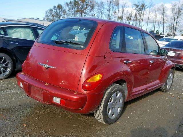 3C4FY48B84T269579 - 2004 CHRYSLER PT CRUISER RED photo 4